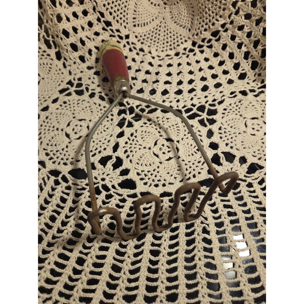 Antique Wire Coil Potato Masher Decor